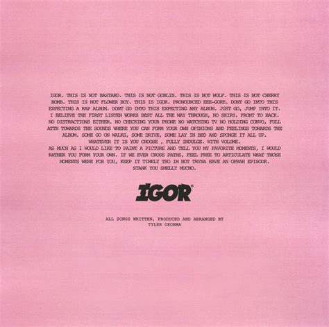 Tyler, The Creator releases new album, Igor, on limited vinyl