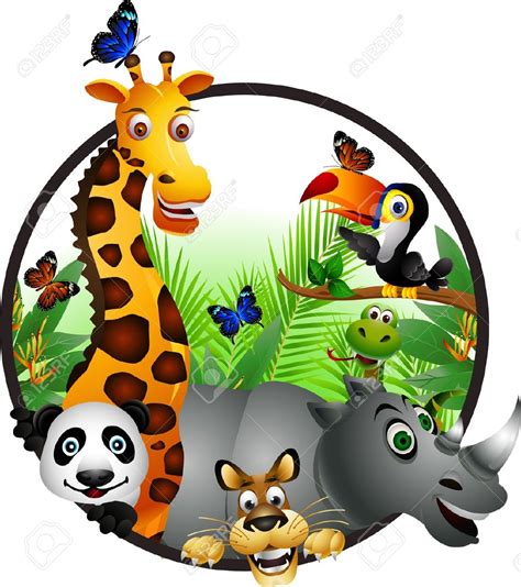 Cartoon Jungle Animals Clipart | Free download on ClipArtMag