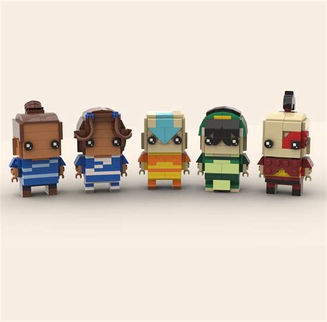 Lego Avatar the Last Airbender Custom Brickheadz Figures: - Etsy