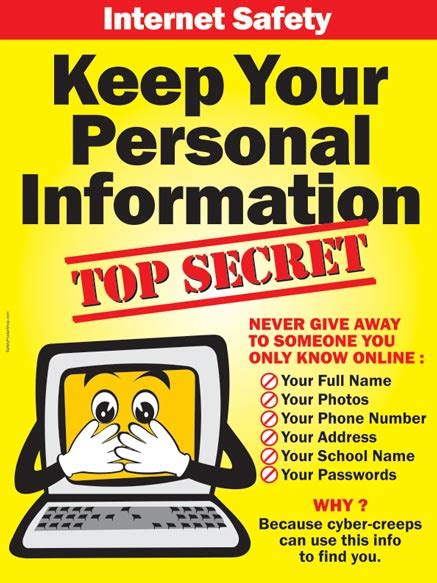 Internet Safety – Top Secret | Safety Poster Shop