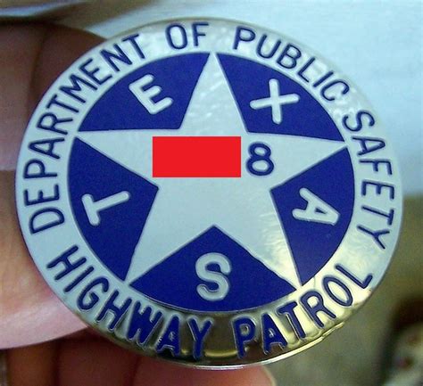 Collectors-Badges Auctions - Numbered Texas Highway Patrol Trooper Badge