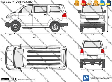 Templates - Cars - Suzuki - Suzuki APV Panel Van