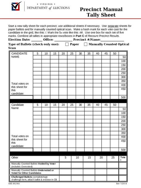 How Do You Create a Tally Sheet in Excel? Doc Template | pdfFiller