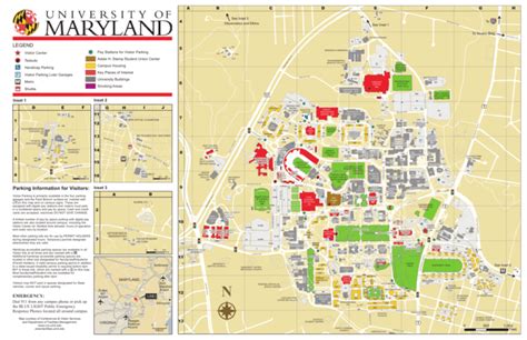 UMD Campus Map - Conferences & Visitor Services