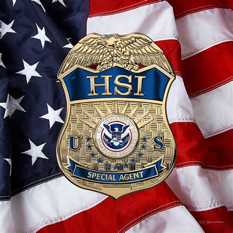 "Homeland Security Investigations - HSI Special Agent Badge over ...