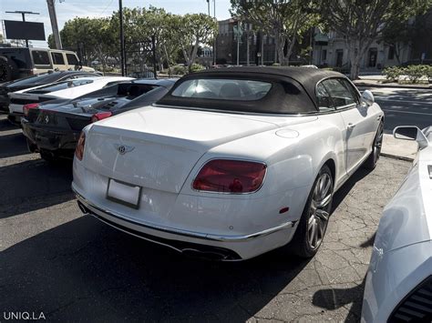 Bentley GT Convertible White - Exotic Cars