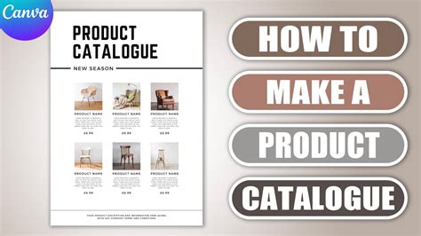 How to make a Product Catalogue in CANVA | Product Brochure | Flyer ...