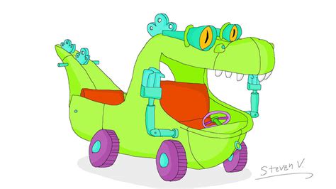 Reptar Wagon (Rugrats) by RugratsFan2012 on DeviantArt