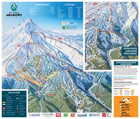 Mount Hood Ski Trail Map, Free Download