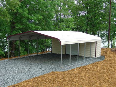 Metal Storage Shed With Carport