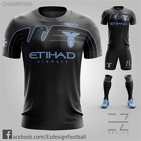 S.S. Lazio Champions Third Kit "Libertas - Total Black"