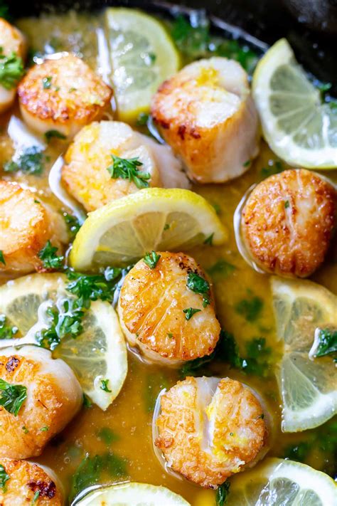 LEMON BUTTER SEARED SCALLOPS → SO EASY! - WonkyWonderful