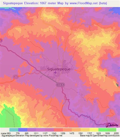 Elevation of Siguatepeque,Honduras Elevation Map, Topography, Contour