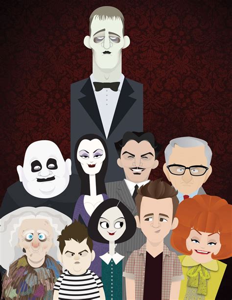 Cast of the Addams Family by Kevin Harris. | Addams family, Star ...