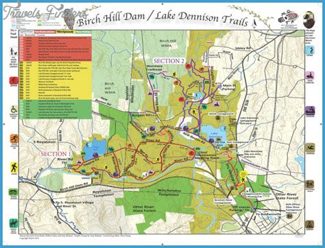 Quabbin Reservoir Hiking Trail Map - TravelsFinders.Com