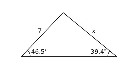 Law of Sines Example Problem