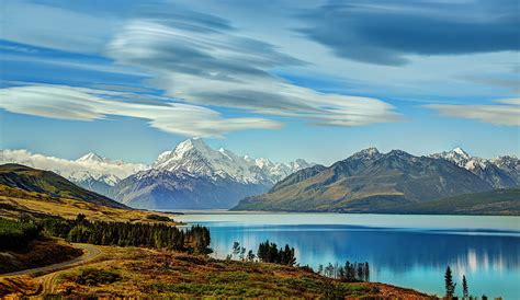 Beautiful Lake New Zealand, lake, nature, new-zealand, mountains, HD ...