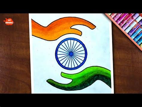 How to draw happy republic day independence day drawing easy step by ...