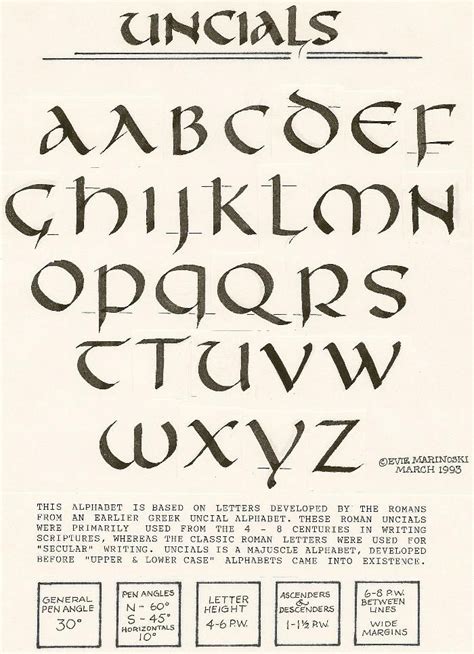 uncial script example - Google Search | Lettering, Calligraphy alphabet ...