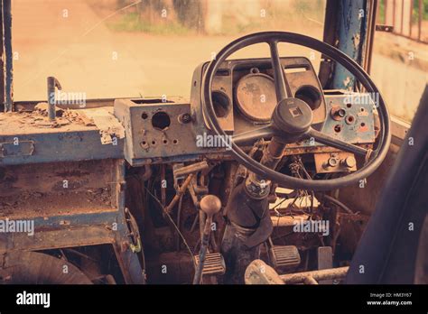 Old bus interior ( Filtered image processed vintage effect Stock Photo ...