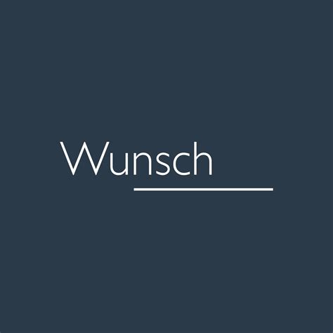 About — Wunsch