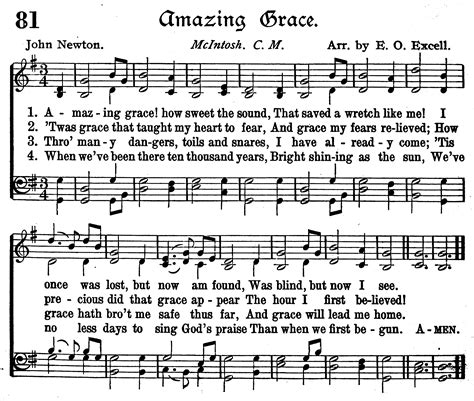 The Best 29 Hymn Amazing Grace Lyrics Printable - licannetpics