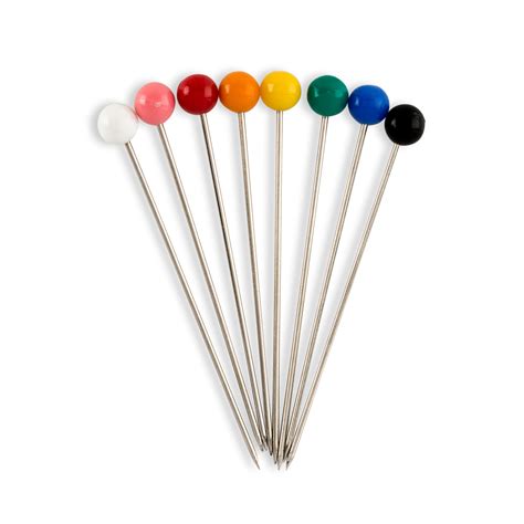 Grabbit Steel Sewing Pins - 1 1/2" - 80/Pack - Assorted Colors ...