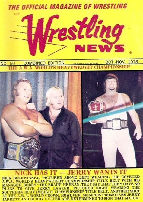 Bobby Heenan, Nick Bockwinkel | Wrestling news, World heavyweight ...