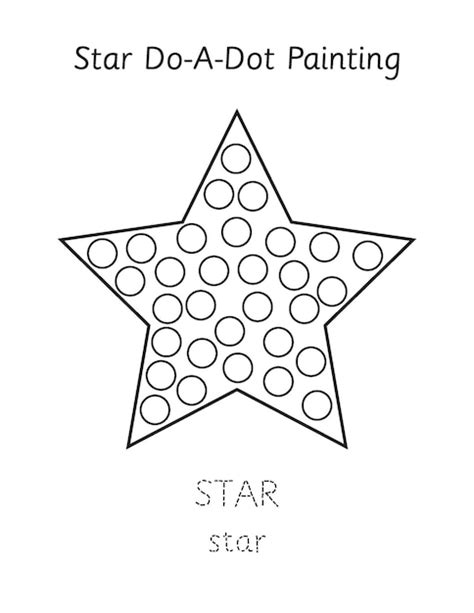 Premium Vector | Shape worksheet for kids Star do a dot activity ...