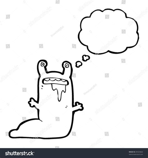 Cartoon Slug Monster Stock Vector (Royalty Free) 85920664 | Shutterstock