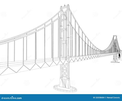 Vector Bridge Construction. Flat Style Colorful Cartoon Illustration ...