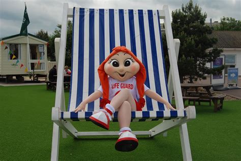 Polly having fun in the giant deckchair! | Fun, Mascot, Save