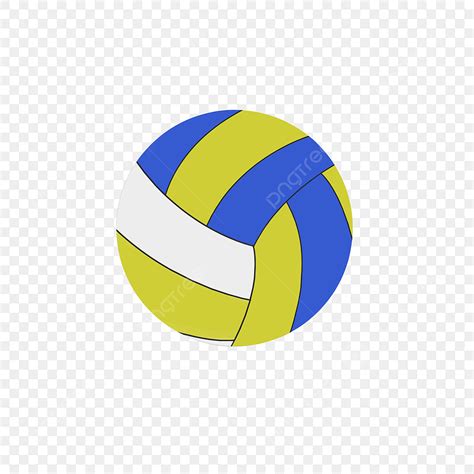 Colored Volleyball PNG Picture, Simple Color Volleyball Illustration ...