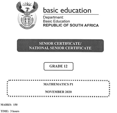 Grade 12 Mathematics Past Paper