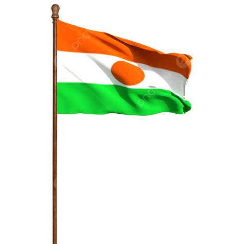 Niger Flag PNG Picture, Niger Flag With Pole, Niger Flag With Pole Png ...