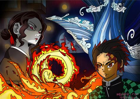 Tanjiro vs Muzan e_ryn - Illustrations ART street