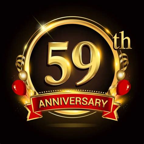 59th anniversary logo Vector Art Stock Images | Depositphotos