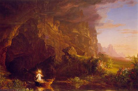 Art Reproductions The Voyage of Life, Childhood by Thomas Cole (1801 ...