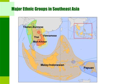 Ethnic Map Of Southeast Asia