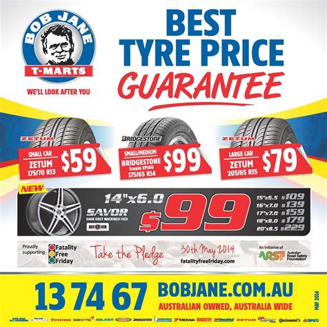 Bob Jane T-Marts’ May Offers – Best Tyre Price Guarantee