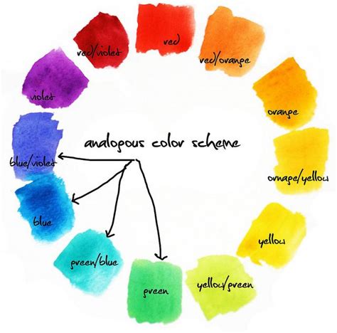 the color wheel with different colors in it