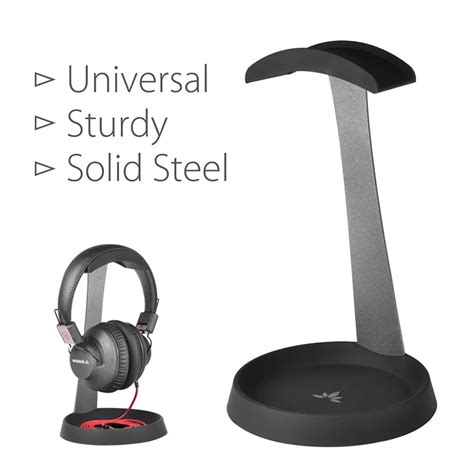 Avantree Universal Aluminum Desk Headphone Stand Hanger with Cable ...