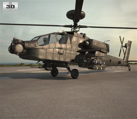 Boeing AH-64 D Apache 3D model - Aircraft on Hum3D