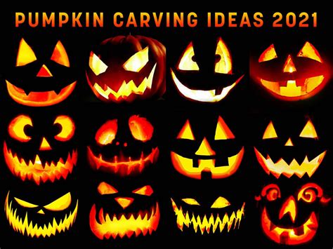 70+ Free Scary Jack O'Lantern Carving Ideas and Faces 2021 - Designbolts