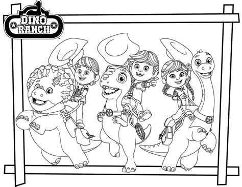 Dino Ranch Characters Coloring Page - Free Printable Coloring Pages for ...