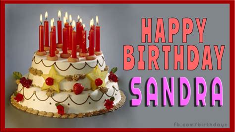 Happy Birthday Sandra Cake