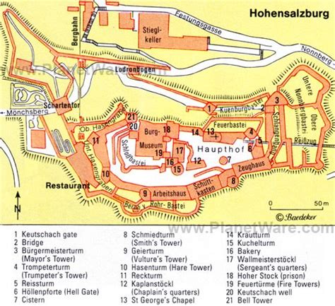 Salzburg Old Town Map