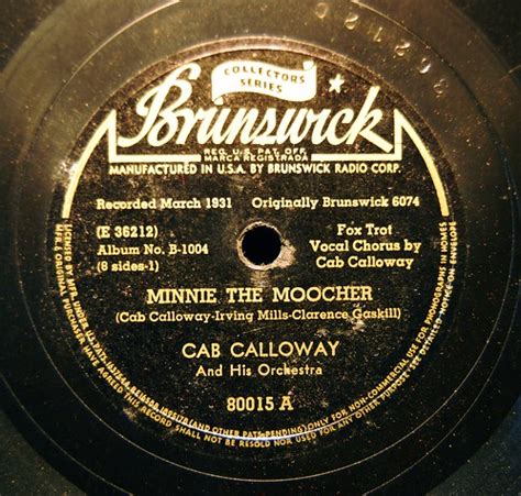 The Daily Guru: December 3: Cab Calloway, "Minnie The Moocher"