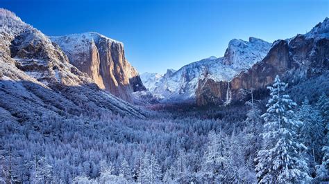 2560x1440 Yosemite Winter Morning 4k 1440P Resolution HD 4k Wallpapers ...