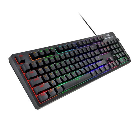 onn. 104- Key LED Gaming Membrane Keyboard, USB Wired, Black - Walmart.com